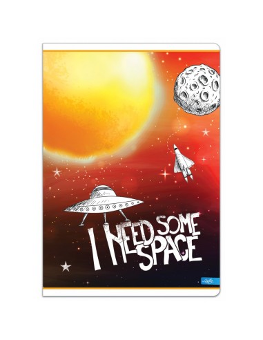 Sąsiuvinis LASTVA Space A5 langeliais...