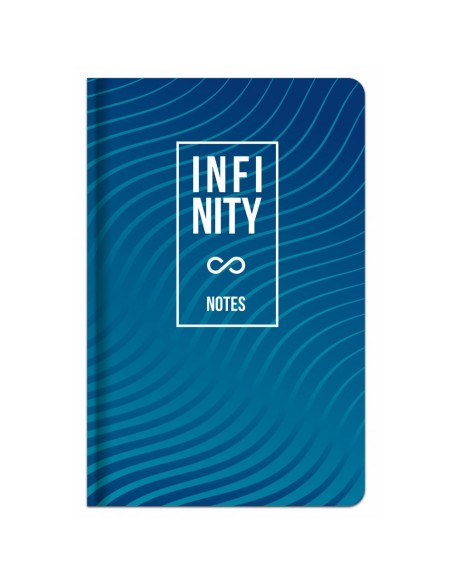Užrašų knygutė LASTVA Infinity A6 kietu viršeliu langeliais 96 lapai