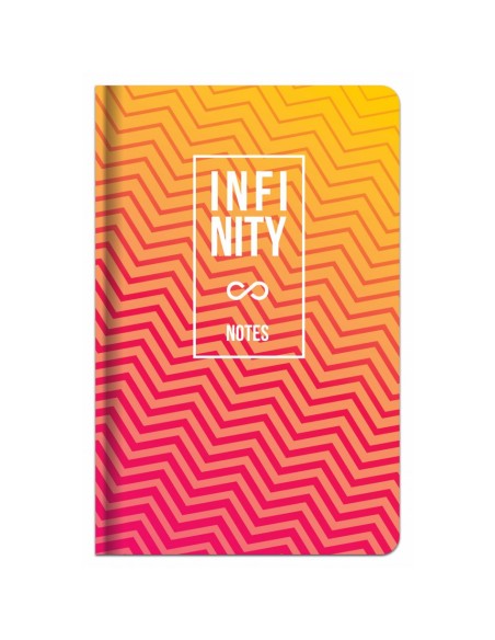 Užrašų knygutė LASTVA Infinity A6 kietu viršeliu langeliais 96 lapai