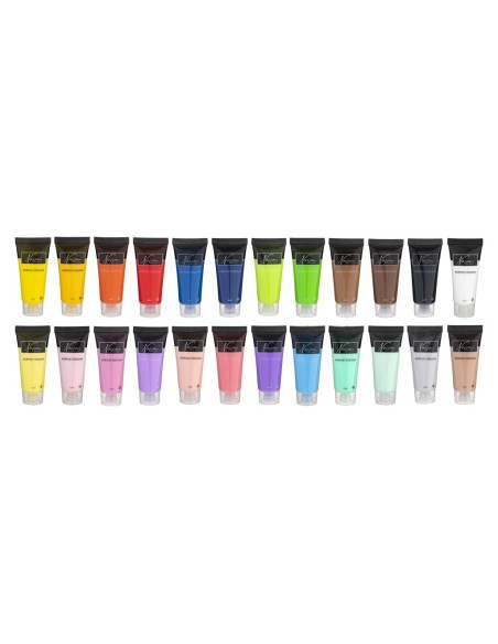 Akriliniai dažai NASSAU rinkinys 24 spalvų x 22 ml.