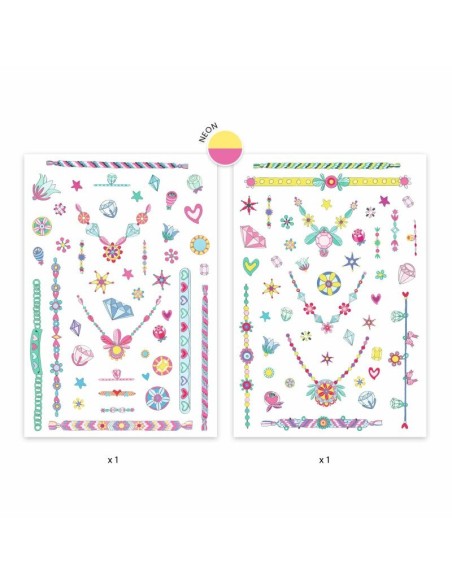 Laikinos tatuiruotės DJECO Jenni's Jewels 50+ vnt