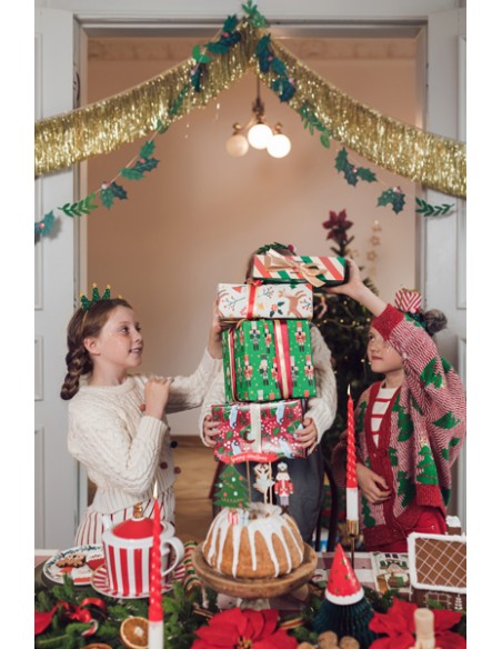 Dovanų pakavimo popierius PARTY DECO Nutcracker 70 x 200 cm 