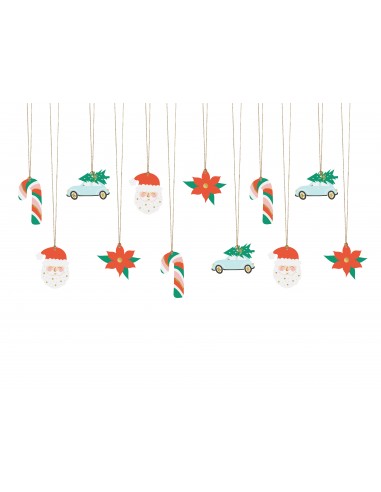 Etiketės dovanoms PARTY DECO Santa 4...