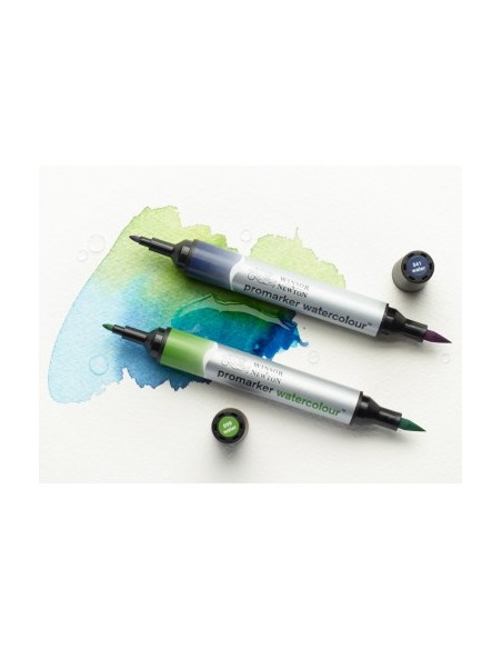 Žymeklis WINSOR & NEWTON Promarker Watercolour 554 Raw Umber akvarelinis dviejų galų