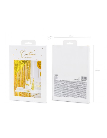 Girlianda lietutis PARTY DECO 90 x 250 cm auksinė