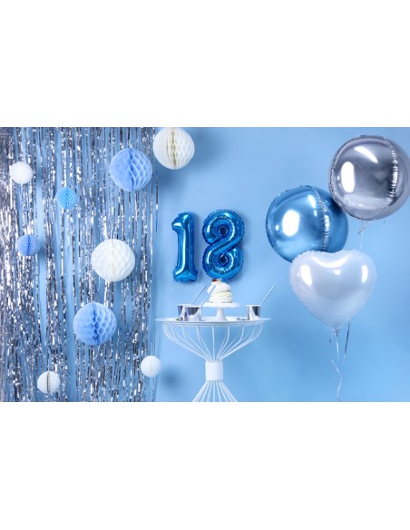 Girlianda lietutis PARTY DECO 90 x 250 cm sidabrinė