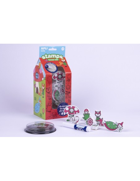 Kūrybinis rinkinys APLI nutrinami antspaudai Magic Forest Kids