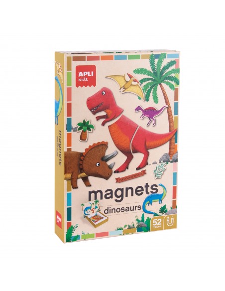 Magnetinis žaidmas - dėlionė APLI Dinozaurai