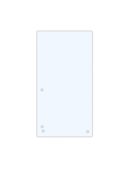 Skirtukai DONAU 235 x 105 mm kartoniniai balti 100vnt.