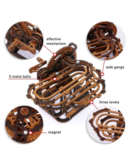 Dėlionė medinė WOODEN CITY Marble Run Mini