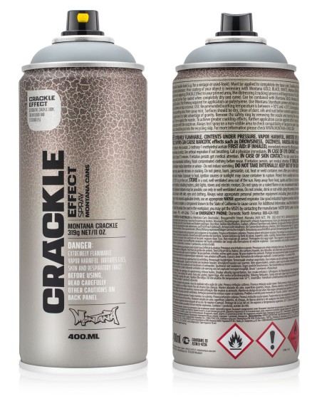 Aerozoliniai dažai MONTANA Crackle Patina Green skilinėjimo efektas 400 ml