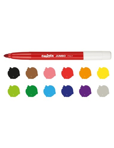Flomasteriai CARIOCA Jumbo stori 12...