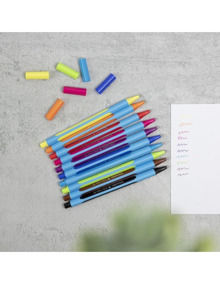 Rašiklis SCHNEIDER Edge Pastel XB neon rožinės spalvos
