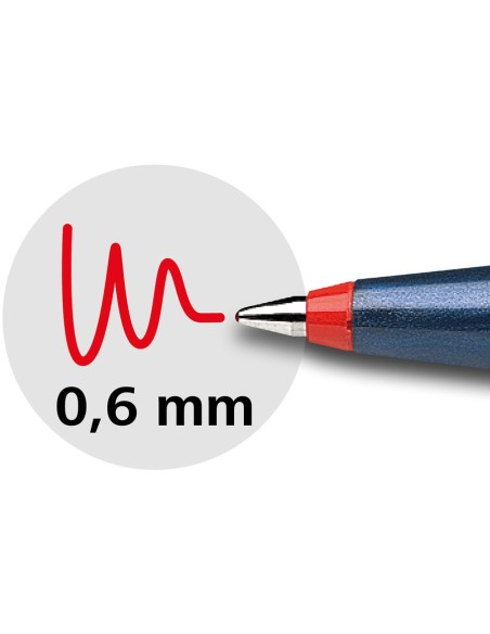 Rašiklis SCHNEIDER Topball 857 0.6 mm raudonos spalvos