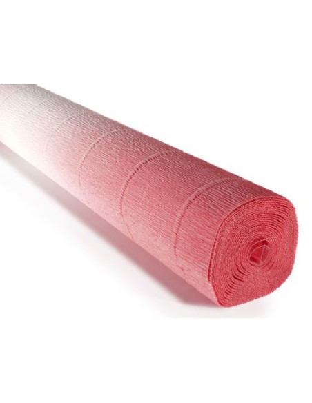 Krepinis popierius Cartotecnica Rossi Nr. 600/4 White - Pink 50 x 250 cm 180 g/m² baltas - rožinis