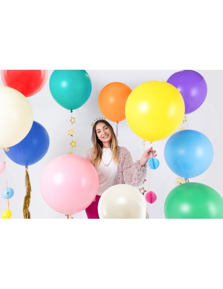 Balionas PARTY DECO Pastel 60 cm latekso apvalus mandarinų orandžinė