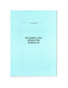 Kelionės lapų apskaitos...