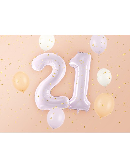 Balionas PARTY DECO 72 cm folinis skaičius 2 violetinės spalvos 
