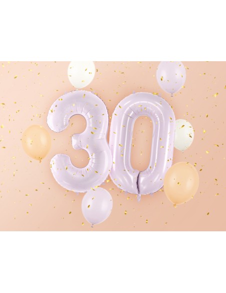 Balionas PARTY DECO 72 cm folinis skaičius 3 violetinės spalvos 