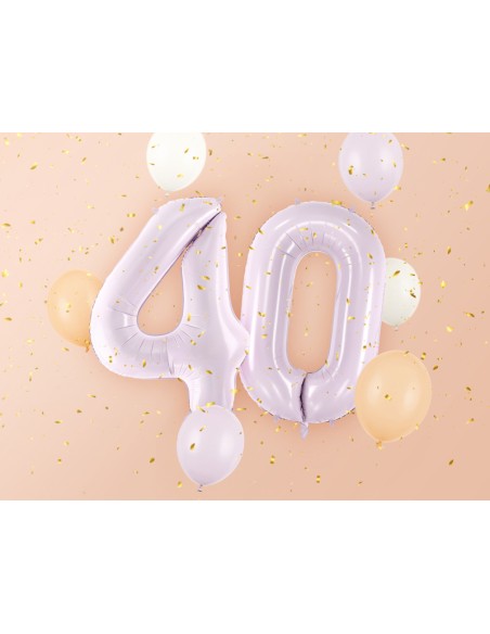 Balionas PARTY DECO 72 cm folinis skaičius 4 violetinės spalvos 