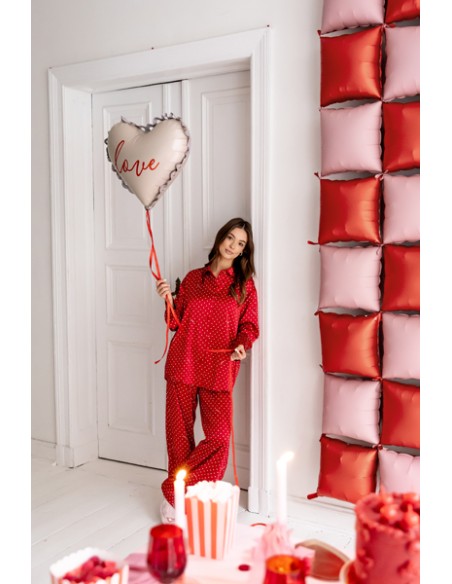 Balionas PARTY DECO Heart 50 x 647cm folinis 