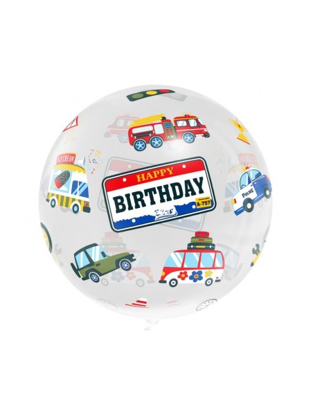 Balionas GODAN Aqua - crystal balloon Happy Birthday 46 x 51 cm 