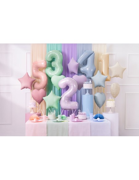 Balionas PARTY DECO Heart 45 cm folinis violetinė