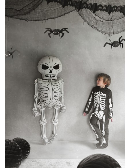Balionas PARTY DECO Skeleton XXL 46 x 129 cm folinis