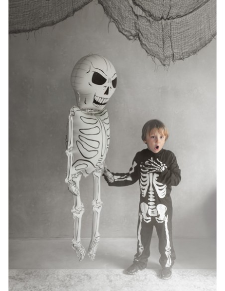 Balionas PARTY DECO Skeleton XXL 46 x 129 cm folinis
