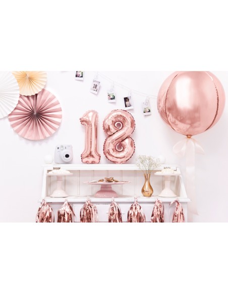 Balionas PARTY DECO Ball 40 cm roinio aukso