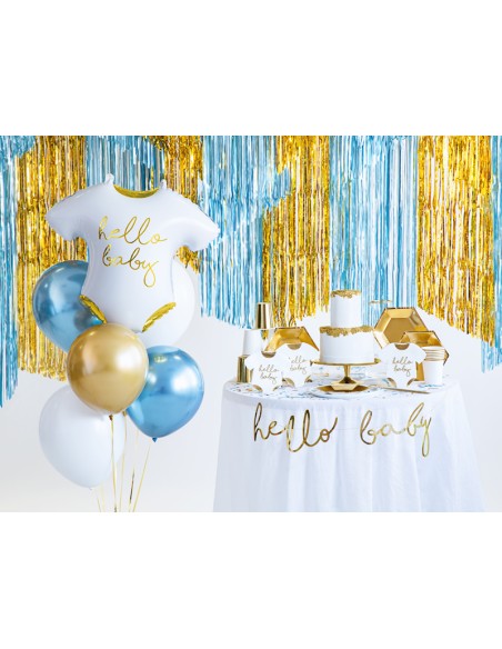 Balionas PARTY DECO Hello Baby 51 x 45 cm baltas