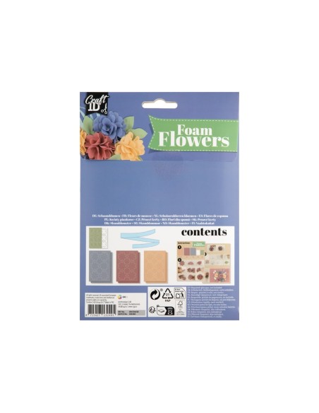 Rankdarbių rinkinys CRAFT ID Flowers putgumės 3 vnt.