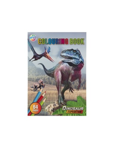 Spalvinimo knygelė MOXY DINO A4 32 lapai