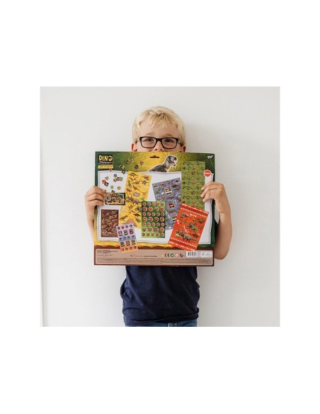 Lipdukų rinkinys TOTUM Dino Super Stickers 8 lapai