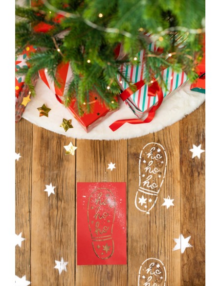 Dekoracija PARTY DECO Santa's Footprint stencils 16.5 x 27.5  cm