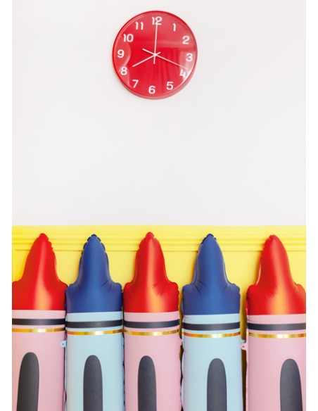Balionas PARTY DECO Crayons 23 x 104cm folinis mėlynas