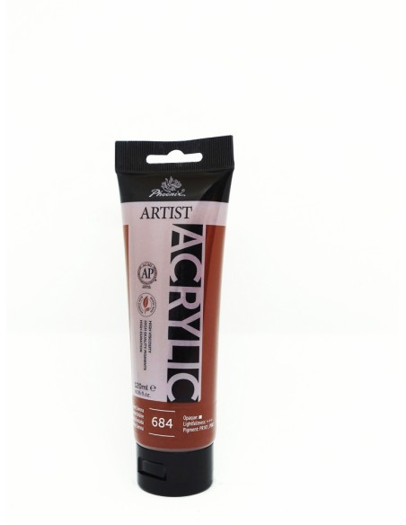 Akriliniai dažai PHOENIX Artist 684 Burnt Sienna 120 ml