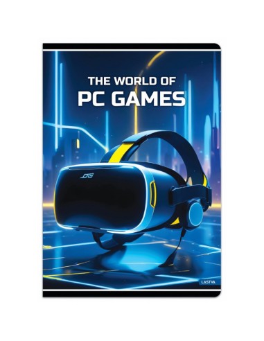 Sąsiuvinis LASTVA PC Games A5 linija...