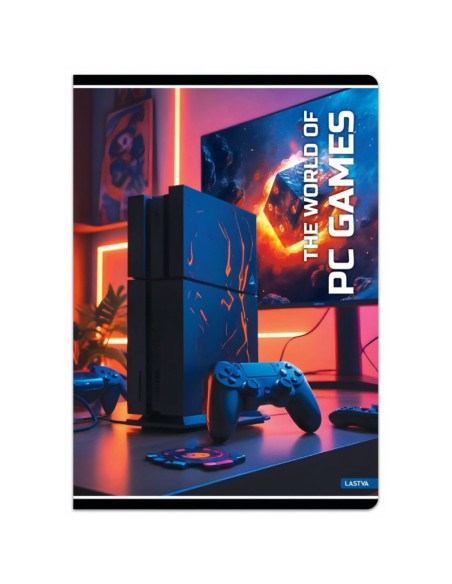 Sąsiuvinis LASTVA PC Games A5 linija 32 lapų