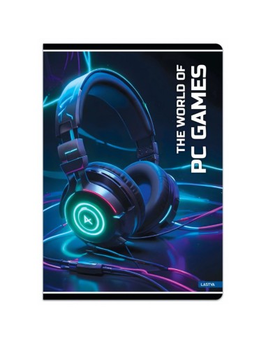 Sąsiuvinis LASTVA PC Games A5 linija...