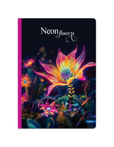 Sąsiuvinis LASTVA Neon Flowers A5...