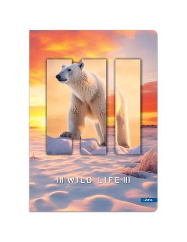 Sąsiuvinis LASTVA Wild Life A4 kietas...