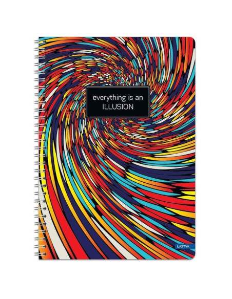 Sąsiuvinis LASTVA Illusion A4 su spirale linija 100 lapų
