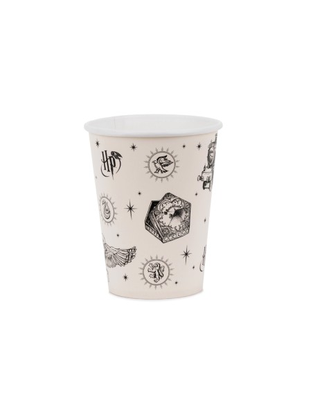 Vienkartiniai puodeliai PARTY DECO Harry Potter Hogwarts popierinis 250 ml. 6 vnt.