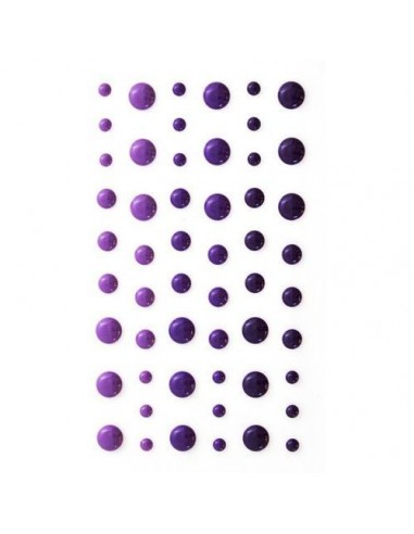 Dekoracija GALERIA PAPIERU limpantys burbuliukai violetinių atspalvių 4-7 mm 54 vnt - 1