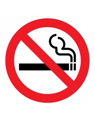 Ženklas draudžiama rūkyti 150 x 150 mm lipdukas - 1