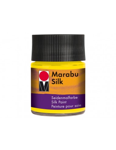 Dažai Marabu SILK 019 šilkui geltonos spalvos 50 ml - 1