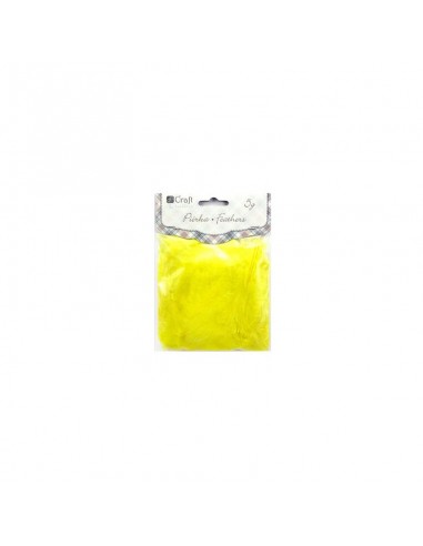 Plunksnos Dp Craft 5-12 cm geltonos spalvos 5 g. - 1