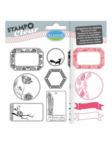 Spaudas ALADINE Stampo Clear Labels blister 10 vnt. - 1