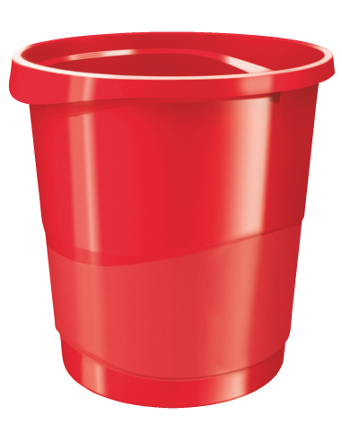 Šiukšliadėžė Esselte Europost Vivida plastmasinė 15 litrų raudona - 1